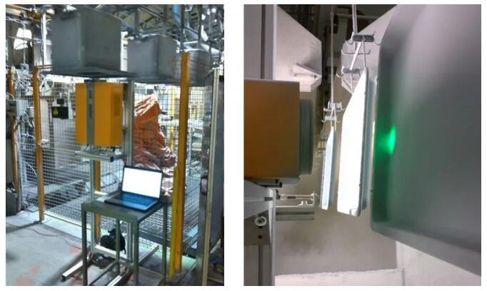 在線測量未固化的烤箱、家電粉末噴涂膜厚